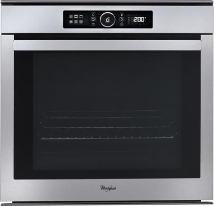 AKZM8480 IX 73 LT INOX ΕΝΤΟΙΧΙΖΟΜΕΝΟΣ ΦΟΥΡΝΟΣ ΑΝΩ ΠΑΓΚΟΥ WHIRLPOOL