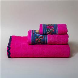 ΠΕΤΣΕΤΑ ΠΡΟΣΩΠΟΥ (50X100) NADINE FUCHSIA 600GSM WHITE FABRIC