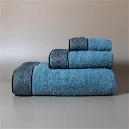 ΠΕΤΣΕΤΑ ΣΩΜΑΤΟΣ (80X150) SERPA L.BLUE 600GSM WHITE FABRIC