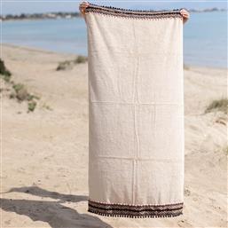 ΠΕΤΣΕΤΑ ΘΑΛΑΣΣΗΣ (80X160) KENYA BEIGE 480GSM WHITE FABRIC