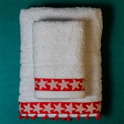 ΠΕΤΣΕΤΕΣ ΜΠΑΝΙΟΥ (ΣΕΤ 2ΤΜΧ) RED STAR WHITE 600GSM WHITE FABRIC