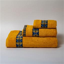 ΠΕΤΣΕΤΕΣ ΜΠΑΝΙΟΥ (ΣΕΤ 3ΤΜΧ) PERRIN YELLOW 600GSM WHITE FABRIC