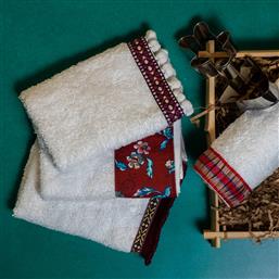 ΠΕΤΣΕΤΕΣ ΔΩΡΟΥ (ΣΕΤ 4ΤΜΧ) KARPATHOS 600GSM WHITE FABRIC