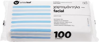 ΧΑΡΤΟΜΑΝΤΗΛΑ FACIAL ΝΑΥΛΟΝ 100ΦΥΛΛΑ (126G) WHITE LEAF από το e-FRESH