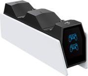 PS4 DUAL CHARGING DOCK PS4-0417 RINGSIDE WHITE SHARK