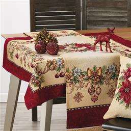 ΧΡΙΣΤΟΥΓΕΝΝΙΑΤΙΚΟ ΤΡΑΠΕΖΟΜΑΝΤΗΛΟ (140X180) XR101 WHITEGG