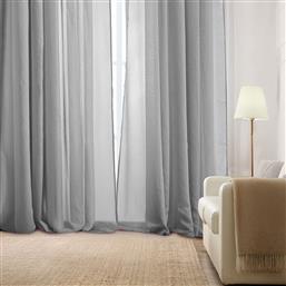ΚΟΥΡΤΙΝΑ (270X280) ΜΕ ΤΡΟΥΚΣ K0181-7 LIGHT GREY WHITEGG
