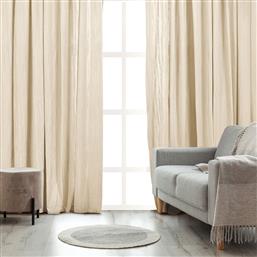 ΚΟΥΡΤΙΝΑ (270X290) ΜΕ ΤΡΕΣΑ K0193-4 ECRU WHITEGG