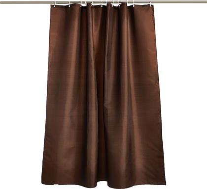 ΚΟΥΡΤΙΝΑ ΜΠΑΝΙΟΥ (180X200) ΜΕ ΚΡΙΚΟΥΣ KM3/1 BROWN WHITEGG