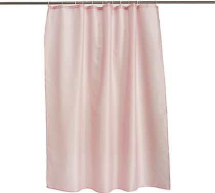 ΚΟΥΡΤΙΝΑ ΜΠΑΝΙΟΥ (180X200) ΜΕ ΚΡΙΚΟΥΣ KM3/3 PINK WHITEGG