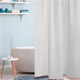 ΚΟΥΡΤΙΝΑ ΜΠΑΝΙΟΥ (180X200) ΜΕ ΚΡΙΚΟΥΣ KM7-1 WHITEGG