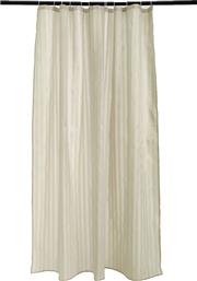 ΚΟΥΡΤΙΝΑ ΜΠΑΝΙΟΥ (180X200) ΜΕ ΚΡΙΚΟΥΣ KM7-5 WHITEGG