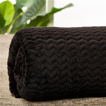 ΚΟΥΒΕΡΤΑ FLEECE ΜΟΝΗ (160X220) POP CORN AW2026 WHITEGG