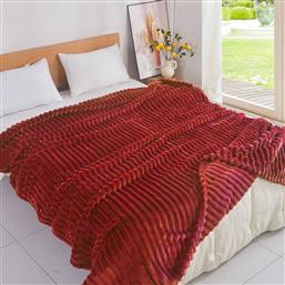 ΚΟΥΒΕΡΤΑ FLEECE ΜΟΝΗ (160X240) KB133-7 RED WHITEGG από το SPITISHOP