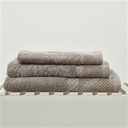 ΠΕΤΣΕΤΕΣ ΜΠΑΝΙΟΥ (ΣΕΤ 3ΤΜΧ) T105-2 BEIGE 500GSM WHITEGG