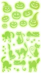 WM ΑΥΤΟΚΟΛΛΗΤΑ HALLOWEEN GLOW IN THE DARK 21X15CM (86851) WIDMANN