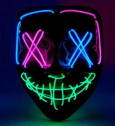 WM ΜΑΣΚΑ COLORED LED SCARY (30333) WIDMANN από το MOUSTAKAS