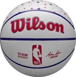 ΜΠΑΛΑ 2023 NBA TEAM CITY COLLECTOR HOUSTON ROCKETS ΛΕΥΚΗ (7) WILSON