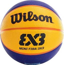 ΜΠΑΛΑ FIBA 3X3 MINI RUBBER ΜΠΛΕ/ΚΙΤΡΙΝΗ (3) WILSON από το PLUS4U