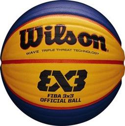 ΜΠΑΛΑ FIBA 3X3 OFFICIAL GAME BASKETBALL ΜΠΛΕ/ΚΙΤΡΙΝΗ (6) WILSON