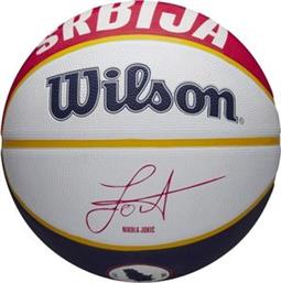 ΜΠΑΛΑ NBA PLAYER ICON OUTDOOR BASKETBALL JOKIC ΛΕΥΚΟ (7) WILSON από το PLUS4U