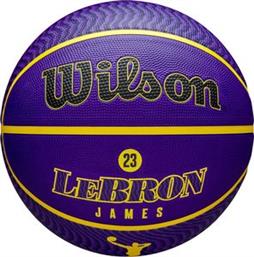 ΜΠΑΛΑ NBA PLAYER ICON OUTDOOR BASKETBALL LEBRON 23 ΜΩΒ (7) WILSON από το PLUS4U