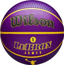 ΜΠΑΛΑ NBA PLAYER ICON OUTDOOR BASKETBALL LEBRON 6 ΜΩΒ (7) WILSON