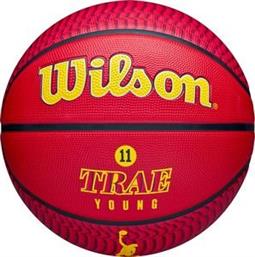 ΜΠΑΛΑ NBA PLAYER ICON OUTDOOR BASKETBALL TRAE ΚΟΚΚΙΝΗ (7) WILSON από το PLUS4U