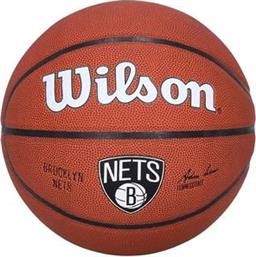 ΜΠΑΛΑ NBA TEAM ALLIANCE BROOKLYN NETS ΠΟΡΤΟΚΑΛΙ (7) WILSON από το PLUS4U