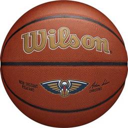 ΜΠΑΛΑ NBA TEAM ALLIANCE NEW ORLEANS PELICANS ΠΟΡΤΟΚΑΛΙ (7) WILSON από το PLUS4U