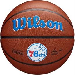 ΜΠΑΛΑ NBA TEAM ALLIANCE PHILADELPHIA 76ERS ΠΟΡΤΟΚΑΛΙ (7) WILSON από το PLUS4U