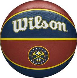 ΜΠΑΛΑ NBA TEAM TRIBUTE DENVER NUGGETS ΜΠΛΕ/ΚΟΚΚΙΝΗ (7) WILSON