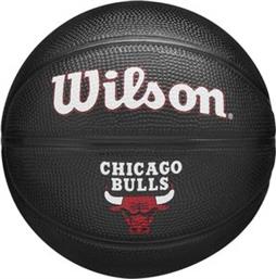 ΜΠΑΛΑ NBA TEAM TRIBUTE MINI CHICAGO BULLS ΜΑΥΡΗ (3) WILSON από το PLUS4U