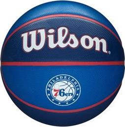 ΜΠΑΛΑ NBA TEAM TRIBUTE PHILADELPHIA 76ERS ΜΑΥΡΟ/ΓΚΡΙ (7) WILSON από το PLUS4U