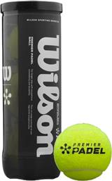 ΜΠΑΛΑΚΙΑ PREMIER PADEL BALLS 3 TUBE ΚΙΤΡΙΝΑ WILSON