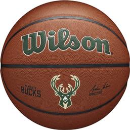 NBA TEAM ALLIANCE MIL BUCKS SIZE 7 WTB3100XBMIL Ο-C WILSON από το ZAKCRET SPORTS