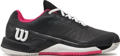 ΠΑΠΟΥΤΣΙΑ ΤΕΝΙΣ RUSH PRO 4.0 W CLAY WRS332140 ΜΑΥΡΟ WILSON