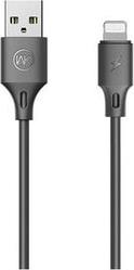 CHARGING CABLE I6 BLACK 1M FULL SPEED PRO WDC-092 2.4A WK