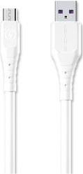 CHARGING CABLE MICRO WARGOD WHITE 2M WDC-152 6A WK