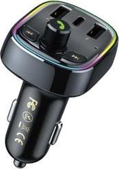 FM TRANSMITTER CAR CHARGER AND MP3 PLAYER WITH LED LIGHT WP-C39 WK