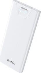 POWER BANK 10000MAH 12W USBX2 WHITE WP-101 WK