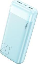 POWER BANK 20000MAH 10W USBX2 BLUE WP-02 WK