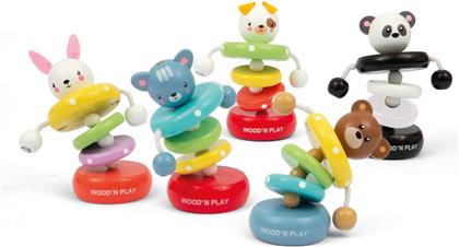 WOOD' N PLAY ΜΙΝΙ ΞΥΛΙΝΑ ΖΩΑΚΙΑ 1ΤΜΧ - 5 ΣΧΕΔΙΑ 1242556 WOOD N PLAY