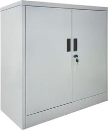 ΝΤΟΥΛΑΠΑ ΔΙΦΥΛΛΗ ΜΕΤΑΛΛΙΚΗ 90X40X90CM - ΓΚΡΙ WOODWELL