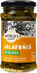 ΠΙΠΕΡΙΕΣ JALAPENOS ΚΑΥΤΕΡΕΣ 125G WORLDS MARKET