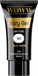 ACRYGEL 103 MILKY WHITE (30ML) WOWW COSMETICS