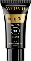 ACRYGEL 184 CLEAR (30ML) WOWW COSMETICS από το PLUS4U