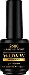 ΗΜΙΜΟΝΙΜΟ ΒΕΡΝΙΚΙ RUBBER BASE CΟΑΤ (15ML) WOWW COSMETICS