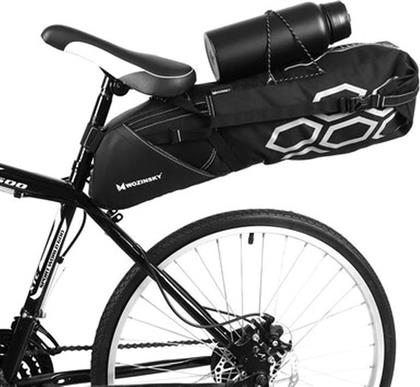 LARGE ROOMY BICYCLE BAG UNDER THE SADDLE 12 L BLACK (WBB9BK) WOZINSKY