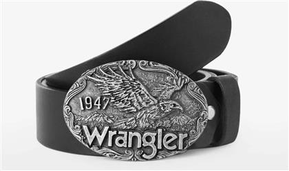 ΑΝΔΡΙΚΗ ΔΕΡΜΑΤΙΝΗ ΖΩΝΗ ''EASY BELT'' - 112141114 ΜΑΥΡΟ WRANGLER